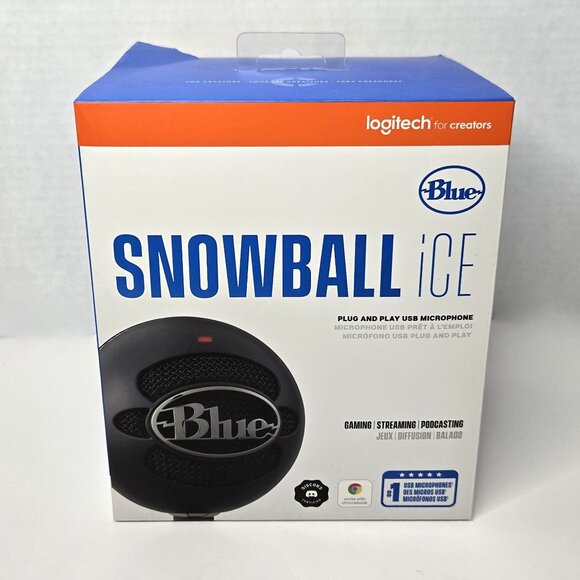 BNIB - Blue Microphones SnowBall iCE USB Microphone - Black - Picture 1 of 7